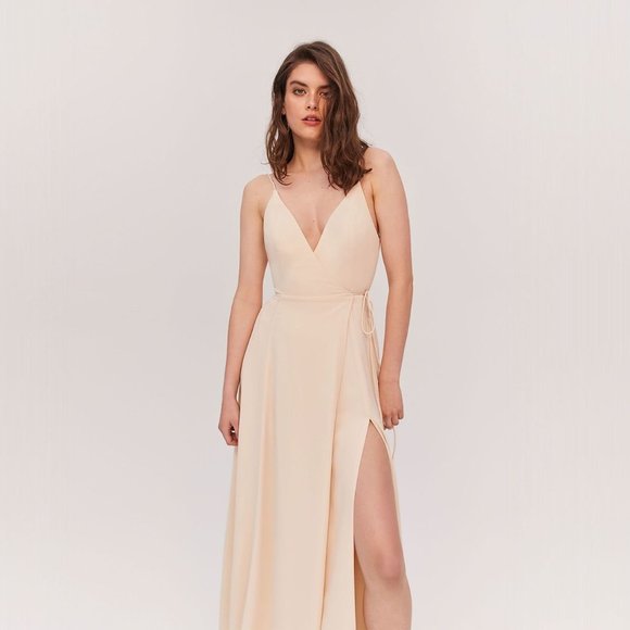 Fame and Partners Tilbury lilac maxi wrap gown - Picture 5 of 5